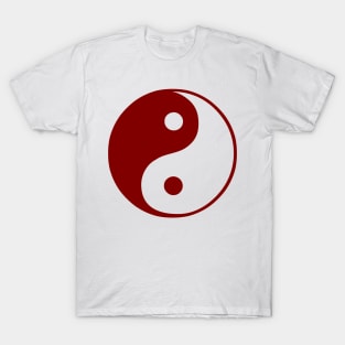 Red yin yang design T-Shirt